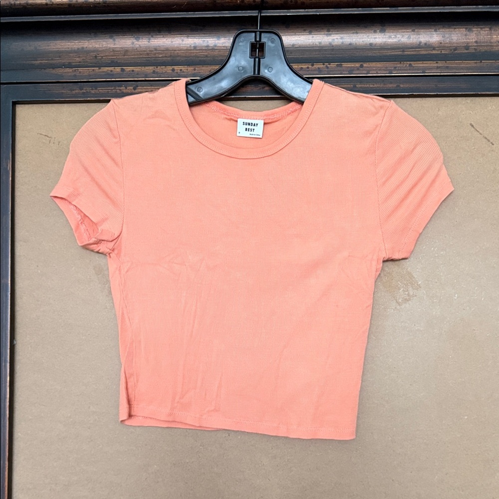 Sunday Best Bliss Cropped Ribbed Tshirt